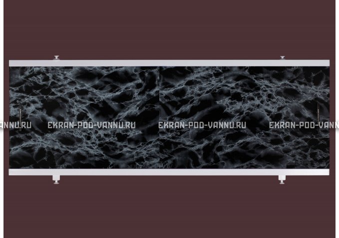 Экран EUROPLEX Универсал черный мрамор – купить по цене 6250 руб. в интернет-магазине в городе Новосибирск картинка 1