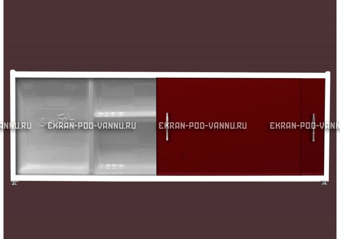 Экран с полочкой - Бордо – купить по цене 6880 руб. в интернет-магазине в городе Новосибирск картинка 1