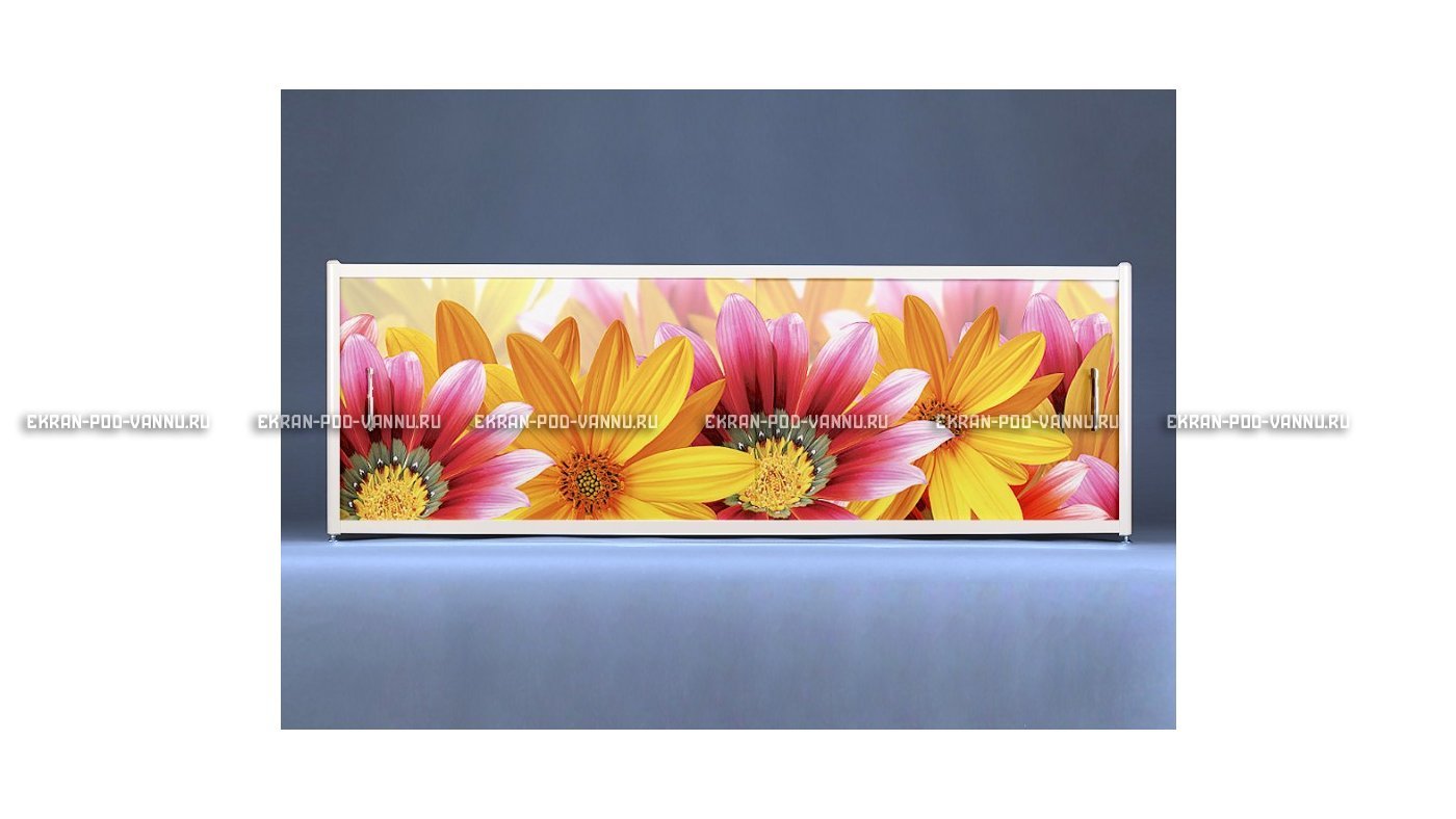 Раздвижной ФОТО экран - Flowers – купить по цене 8500 руб. в интернет-магазине в городе Новосибирск картинка 6