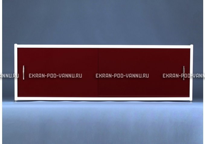 Раздвижной экран EUROPLEX Комфорт бордовый – купить по цене 7150 руб. в интернет-магазине в городе Новосибирск картинка 1