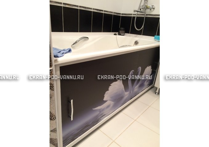 Раздвижной ФОТО экран - Лебеди – купить по цене 8500 руб. в интернет-магазине в городе Новосибирск картинка 2