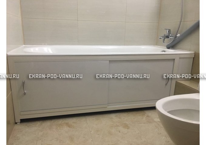 Экран  EUROPLEX Роликс белый с вставкой – купить по цене 10400 руб. в интернет-магазине в городе Новосибирск картинка 4