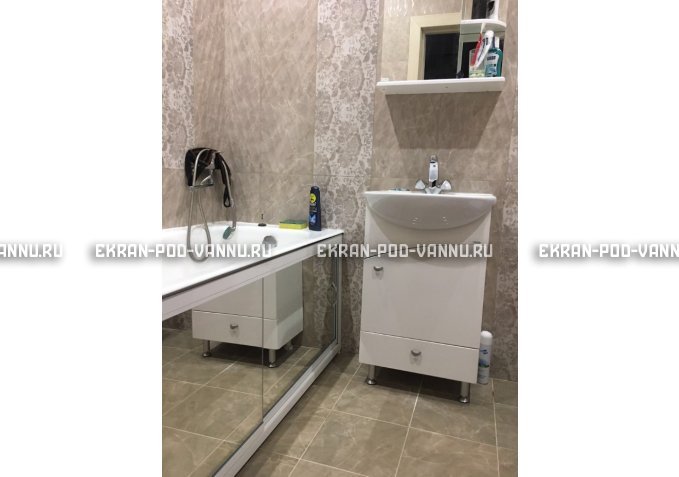 Раздвижной экран EUROPLEX Роликс Зеркальный – купить по цене 9700 руб. в интернет-магазине в городе Новосибирск картинка 5