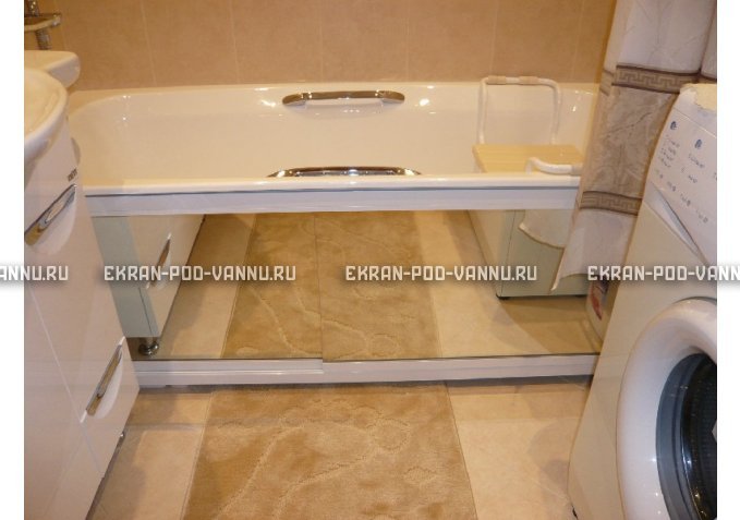 Раздвижной экран EUROPLEX Роликс Зеркальный – купить по цене 9700 руб. в интернет-магазине в городе Новосибирск картинка 3