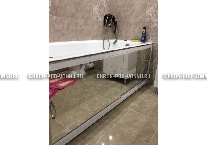 Раздвижной экран EUROPLEX Роликс Зеркальный – купить по цене 9700 руб. в интернет-магазине в городе Новосибирск картинка 9