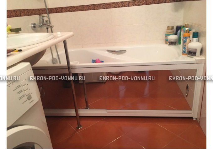Раздвижной экран EUROPLEX Роликс Зеркальный – купить по цене 9700 руб. в интернет-магазине в городе Новосибирск картинка 10