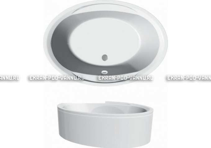 Акриловая ванна Vayer Opal 180x120 – купить по цене 33850 руб. в интернет-магазине в городе Новосибирск картинка 3