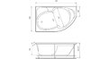 Акриловая ванна Relisan Sofi 170x105 – купить по цене 23480 руб. в интернет-магазине в городе Новосибирск картинка 17