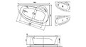 Акриловая ванна Relisan Zoya 140x90 – купить по цене 19000 руб. в интернет-магазине в городе Новосибирск картинка 13