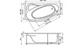 Акриловая ванна 1MarKa Gracia 170x100 – купить по цене 20270 руб. в интернет-магазине в городе Новосибирск картинка 17