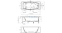 Отрезная ванна 1MarKa Pragmatika 173-155х75 см  – купить по цене 15450 руб. в интернет-магазине в городе Новосибирск картинка 25
