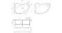 Акриловая ванна 1MarKa Catania 150x100 – купить по цене 17050 руб. в интернет-магазине в городе Новосибирск картинка 13