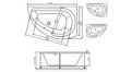 Акриловая ванна Vayer Ismena 160x105 – купить по цене 28350 руб. в интернет-магазине в городе Новосибирск картинка 21